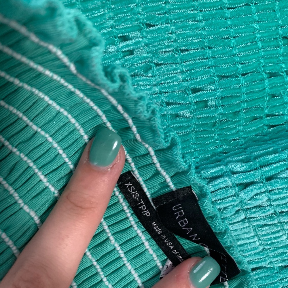 Urban outfitters velvety emerald green tube top